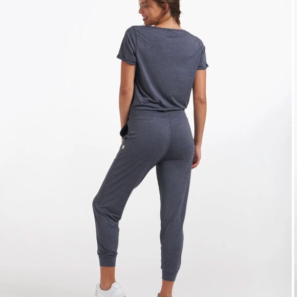 Vuori All Day Jumpsuit Azure Heather M - Picture 3 of 9
